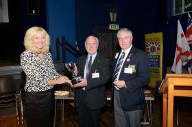 Robert Hillary receives District 105 NE Club of the Year award